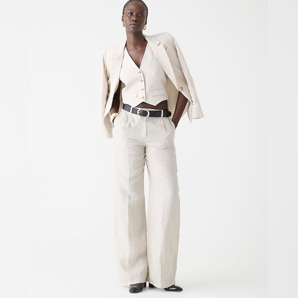 J Crew Classic vest in stretch linen blend CA761 - Picture 2 of 6